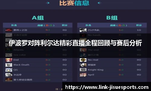伊波罗对阵利尔达精彩直播全程回顾与赛后分析